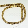 Electroplate Non-magnetic Synthetic Hematite Heishi Beads Strands G-J171A-3x3mm-06-2