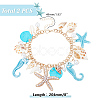 2Pcs Alloy Rolo Chain Charm Bracelets for Women BJEW-HY0001-04-2