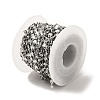 Tarnish Resistant 304 Stainless Steel Flower Link Chains STAS-B041-08P-4