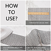 24 Rows Plastic Mesh Rhinestone Trimming DIY-PH0001-25-7