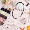 DIY Disc/Flat Round Polymer Clay Beads Stretch Bracelets Making Kits DIY-SP0003-41-3