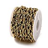 Brass Glass Oval Link Chains CHC-R001-02G-03-3