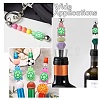 10Pcs 10 Colors Luminous Silicone Beads SIL-CJ0003-08-7