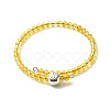 Reiki Crystal Natural Mixed Stone Beads Bangle for Girl Women BJEW-JB06802-2