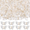 100Pcs Plating Transparent Acrylic Beads TACR-YW0003-17-1