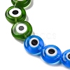 Chakra Theme Handmade Evil Eye Lampwork Beads Strands LAMP-G164-07C-3