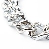 CCB Plastic Rhinestone Curb Chain Necklaces NJEW-JN03560-5