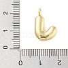 Rack Plating Brass Balloon Letter Pendants KK-C050-01G-J-3