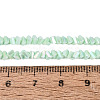 Electroplate Opaque Glass Beads Strands EGLA-Q139-01A-C13-4