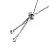 Brass Cubic Zirconia Bolo Tennis Bracelets BJEW-I272-02A-3