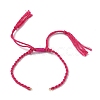 Braided Cotton Cord Bracelet Making MAK-L043-02G-02-1