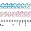 Transparent Painted Glass Beads Strands DGLA-A034-T8mm-A21-3