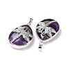 Natural Amethyst Pendants X-G-G900-01P-06-3