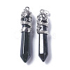 Natural Indian Agate Big Pointed Pendants G-G738-A-37-4