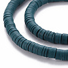 Handmade Polymer Clay Bead Strands CLAY-T002-6mm-53-3
