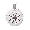 Tarnish Resistant 201 Stainless Steel Pendants STAS-E450-05P-AAA-1