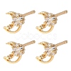 SHEGRACE Brass Micro Pave Cubic Zirconia Stud Earrings XGRQ4N531-709G-1