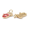 Christmas Style Brass Micro Pave Clear Grade AAA Cubic Zirconia Pendants ZIRC-Z008-01G-3