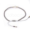 Adjustable Nylon Cord Braided Bead Bracelets BJEW-P256-B01-5