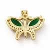 Brass Micro Pave Cubic Zirconia Pendants KK-B059-34G-C-2
