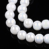 Electroplate Opaque Glass Beads Strands X-GLAA-T032-P4mm-AB02-2