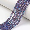 Electroplate Glass Beads Strands EGLA-A034-T6mm-L13-1