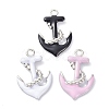 Eco-Friendly Brass Enamel Pendants STAS-C031-01P-1