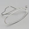Iron Cuff Bangles for Women BJEW-WH0041-06P-2
