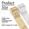 2 Rolls 2 Styles Hot Stamping Velvet Frayed Ribbon OCOR-TA0002-06-3