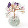 1Pc Natural Fluorite Chips Tree Decorations DJEW-TA0001-15F-1