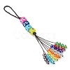 Glass Beaded Pendant Decorations HJEW-JM01124-3