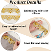 10 Yards Sparkle Polyamide Wavy Flower Lace Trim OCOR-WH20022-023A-6