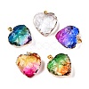 Light Gold Brass Glass Pendants GLAA-N001-24-1