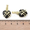 Golden Brass Glass Pendants KK-R161-01G-4
