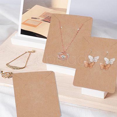 40Pcs Paper Earrings Necklace Display Cards CDIS-LP0001-17B-1