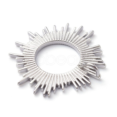 Brass Solar Eclipse Pendants KK-Z010-25P-1