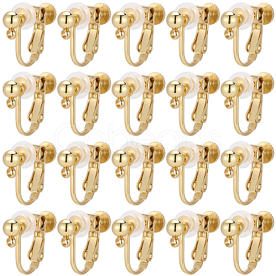 20Pcs 316 Stainless Steel Clip-on Earring Findings STAS-BBC0008-59G-1