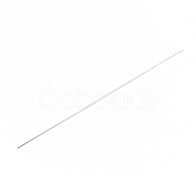 Iron Big Eye Beading Needles TOOL-N006-02-01-1