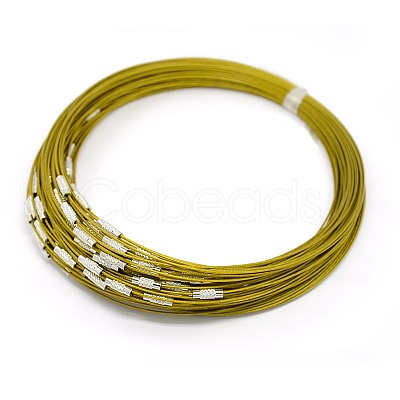 201 Stainless Steel Wire Necklace Cord X-TWIR-SW001-6-1