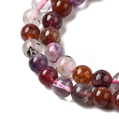 Natural Super Seven Quartz Beads Strands G-D359-B01-6mm-1