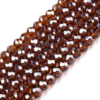 Electroplate Glass Beads Strands EGLA-A044-T2mm-A02-1