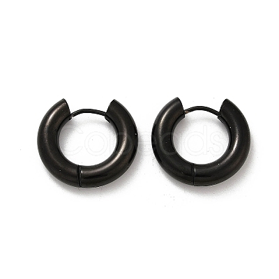 202 Stainless Steel Polishing Hoop Earrings EJEW-M106-02EB-03-1