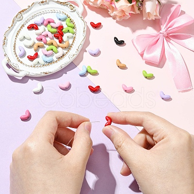 Baking Paint Alloy Beads FIND-CJC0016-45-1