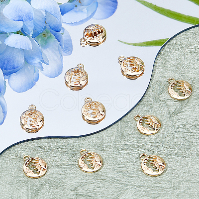 10Pcs Brass Pendants FIND-DC0006-34-1