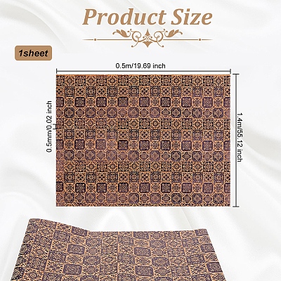 Embossed PU Imitation Leather Fabric DIY-WH0043-95D-1