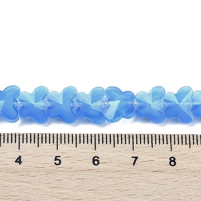 Imitation Jade Glass Beads Strands EGLA-L045-I-A01-1