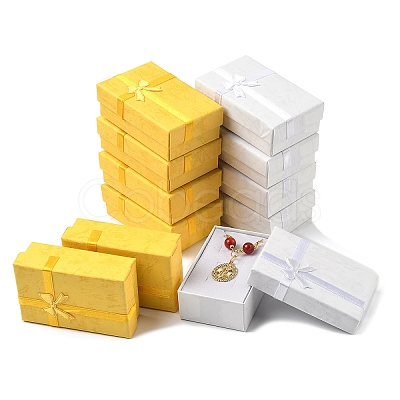 6Pcs Cardboard Jewelry Set Boxes CON-YW0001-70B-1
