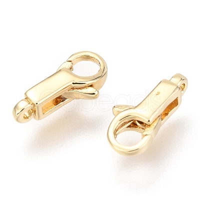 Brass Lobster Claw Clasps KK-O132-06G-1