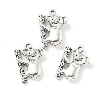 Tibetan Style Alloy Animals Pendants PALLOY-V007-01AS-06-1