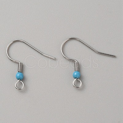 304 Stainless Steel Earring Hooks LS-STAS-WH0027-64P-08-1